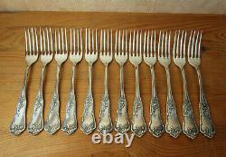 12 Boulenger Table Forks Model Louis XV In Very Good Condition No Christofle