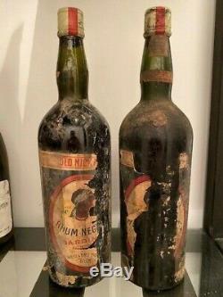2 Very Old Negrita Rum (1930) In The State And The Right Level