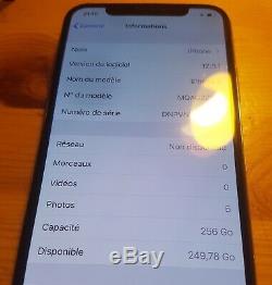 Apple Iphone X 256gb Silver Very Good Condition. Unlocked. Warranty 1 Year + Accessories
