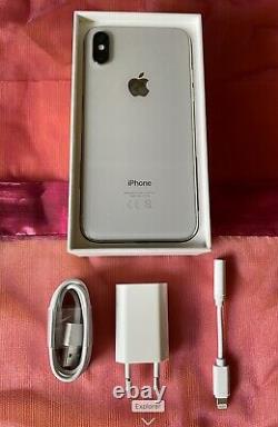 Apple Iphone X 64 Gb, Very Good Condition Silver Grey (unlocked) Battery 91% +kdo