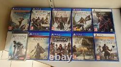 Assassin's Creed Set of 10 Games PS4, PS5 & PSP FR Very Good Condition