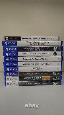 Assassin's Creed Set of 10 Games PS4, PS5 & PSP FR Very Good Condition