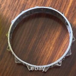 Basque bracelet by Teguy Henri, in solid silver, Art Deco, very good condition