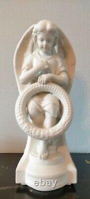 Biscuit Porcelain Angel In The Taste Of Escribe 34 CM Very Good State