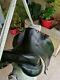 Black Hermes Dressage Saddle, Size 17.5 Inches In Very Good Condition