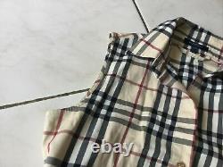 Burberry Belted Dress Size 36 Tartan Beige Very Good Condition