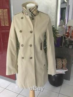 Burberry Trench Coat Size M Beige Cotton Very Good Condition