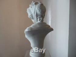 Bust Biscuit Girl After Greuze Sevres 18 Eme Siecle Very Good State