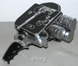 Camera Paillard Bolex H16 + 3 Lenses Angenieux Paris Tres Bon Etat