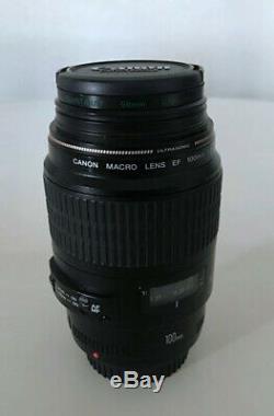 Canon Ef 100mm F / 2.8 Macro Lens. Very Good State. Well Maintained