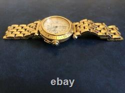 Cartier Pasha Tres Good State Watch All Gold And Sapphire With Paper