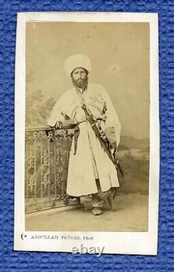 Cdv. Constantinople A Chechen by Abdullah Freres. C°. 1865. Very Good Condition