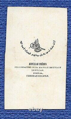 Cdv. Constantinople A Chechen by Abdullah Freres. C°. 1865. Very Good Condition