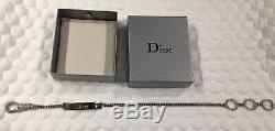Choker Necklace Christian Dior Silver Metal Very Good Condition With Box