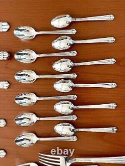 Christofle Aria Silverware Set for 12 People 62 Pieces in Very Good Condition