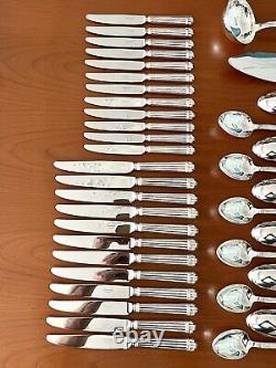 Christofle Aria Silverware Set for 12 People 62 Pieces in Very Good Condition