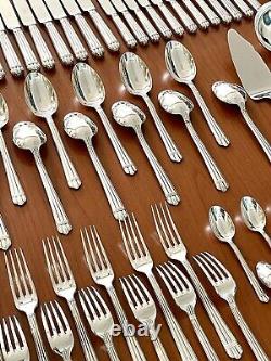 Christofle Aria Silverware Set for 12 People 62 Pieces in Very Good Condition