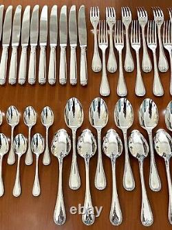 Christofle Malmaison 48 Piece Cutlery Set, 12 People, Very Good Condition.