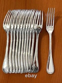 Christofle Malmaison 48 Piece Cutlery Set, 12 People, Very Good Condition.