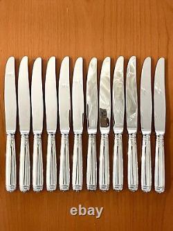 Christofle Malmaison 48 Piece Cutlery Set, 12 People, Very Good Condition.