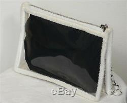 Clutch Pouch Chanel Plastic And Sponge. Plastic Bag. Very Good State. Rare
