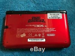 Console Nintendo 3ds XL Super Smash Bros. Red Very Good Condition