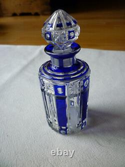 Crystal Nancy art deco bottle 1920s very good condition 13 cm