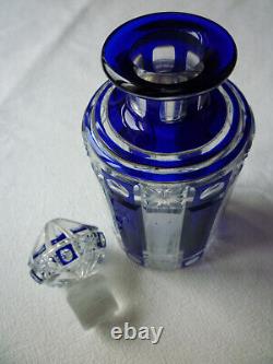 Crystal Nancy art deco bottle 1920s very good condition 13 cm