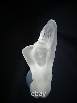 Crystal Statuette Chrysis, Signed Lalique France, Very Good Condition
