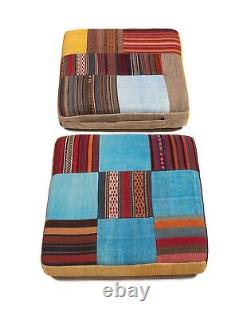 Cushion 2PCS Kilim Patchwork 50 x 50 cm Very good condition Kilim cushion