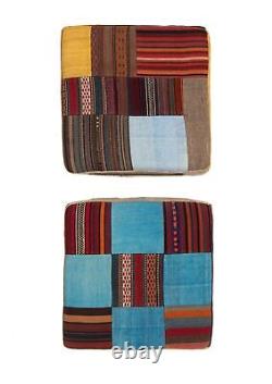 Cushion 2PCS Kilim Patchwork 50 x 50 cm Very good condition Kilim cushion