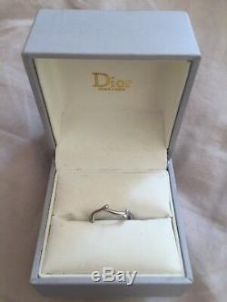 Dior Ring Rosewood White Gold Size 53 Very Good Condition
