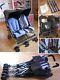 Double Stroller Twins Maclaren Twin Triumph Brown And Blue In Very Good Condition