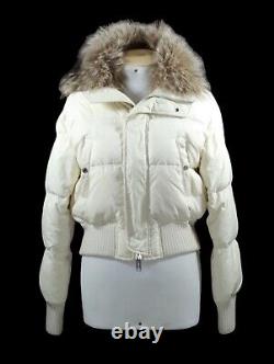 Dsquared Short White Down Jacket Women Size 44it Polyamide Very Good Condition