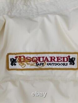 Dsquared Short White Down Jacket Women Size 44it Polyamide Very Good Condition