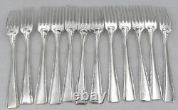 Ercuis Neptune/Art Deco, 37-piece silver-plated flatware set, very good condition