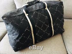 Exceptional Black Travel Bag Chanel Authentic Very Good