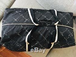 Exceptional Black Travel Bag Chanel Authentic Very Good