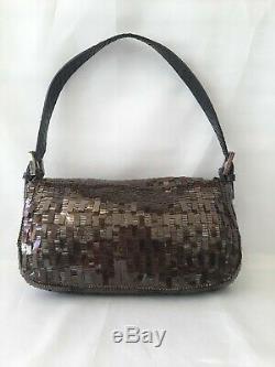 Fendi Baguette Bag Sequins & Python / Very Good Condition / Fendi Hand Bag / Fendi