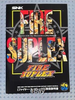 Fire Suplex Neo Geo AES Very Good Condition