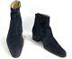 Free Lance Ankle Boots Queenie 4 Leather Suede Blue Night 37 Very Good Condition
