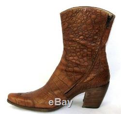 Free Lance Boot Boots Alma 7 Brown Camel Leather 37 Very Good Condition