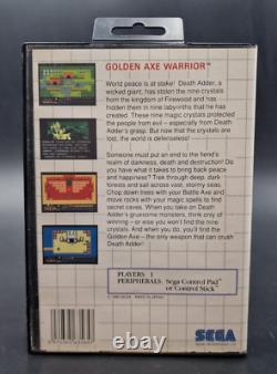 Golden Axe Warrior SEGA Master System MS Complete PAL Very Good Condition