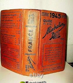 Guide Michelin Collector 1945 France 77 Years 1014 Pages Very Good State