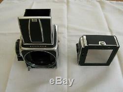 Hasselblad 500 CM + Viewfinder And Back 12 Poses. Everything Is In A Very Good Condition