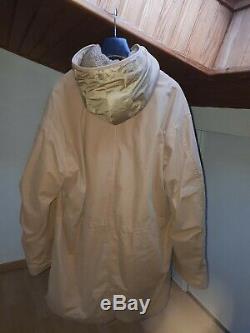 Helmut Lang Parka Size 50 Removable Hooded Beige Color Very Good Condition