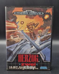 Herzog Zwei SEGA Megadrive Mega Drive Complete PAL Very Good Condition