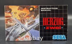 Herzog Zwei SEGA Megadrive Mega Drive Complete PAL Very Good Condition