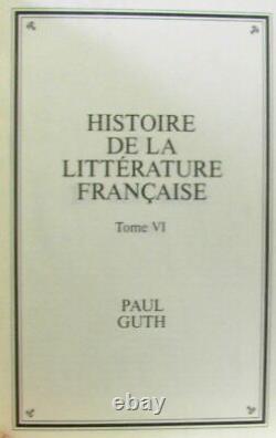 History of French Literature in 6 Volumes Guth Very Good Condition