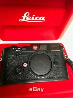 Leica M6 Black, Very Good Condition, No. 1916153 With Box, Manual, Original Belt